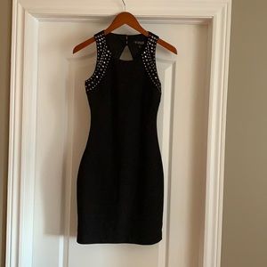 Guess black dress with rhinestones.